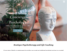 Tablet Screenshot of conciergepsychology.com